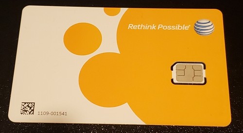 AT&T PREPAID ODER POSTPAID NANO 4G LTE Sim. NEU NIE AKTIVIERT. - Bild 1 von 1