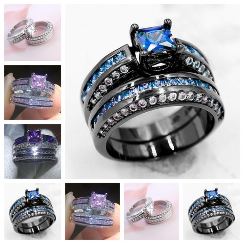 Size 5-12 Women Wedding Ring 925 Rings Fashion Jewelry Cubic Zirconia - Bild 3 von 15