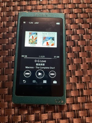 SONY NW-A35 Digital Audio Player Walkman 16GB Bluetooth EN DE Menu Blue