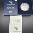 2016-W American Silver Eagle Burnished 1 oz .999 US Mint $1 Coin OGP Box & COA