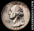 1948 Silver Washington Quarter - Choice Gem Brilliant Unc++++  Lustrous  #K184