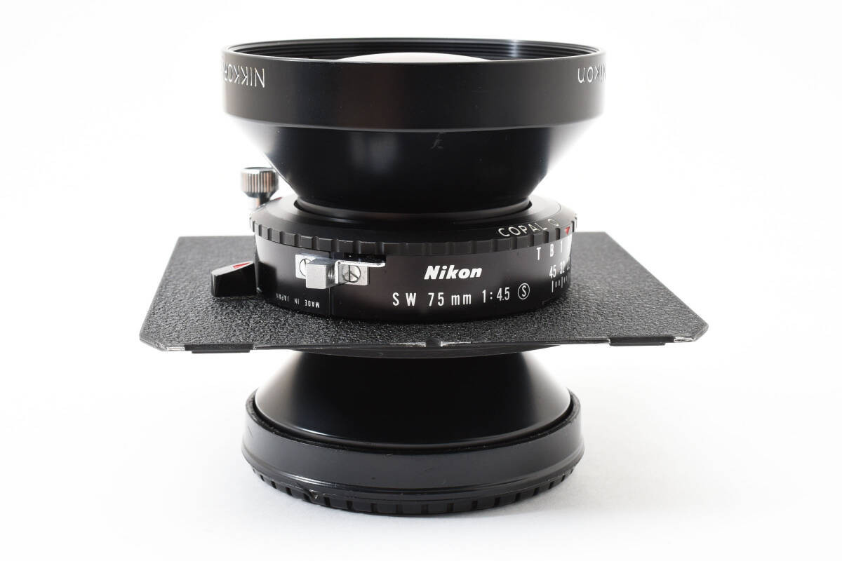 Nikon Nikkor SW 75mm F4.5 4x5 Large Format Copal 0 Size Nikon Nikkor SW 75mm F4.5 4x5 Large Format Copal 0 Size