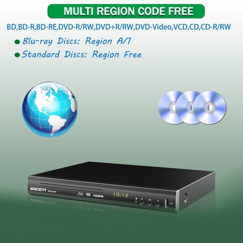 Blu Ray DVD Player, Full HD 1080p Home Theater Disc System, Region A/1 Blu-Ra... - Picture 5 of 8
