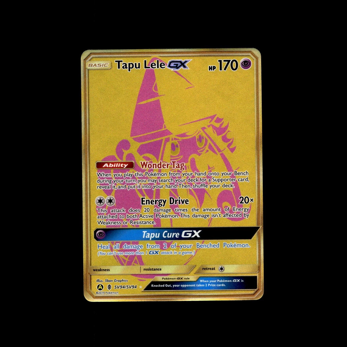 tapu lele gx pokemon card value TCG Celebrations Full Art Holo 60/145 Classic Collection Type Tapu Lele GX Pokmon TCG