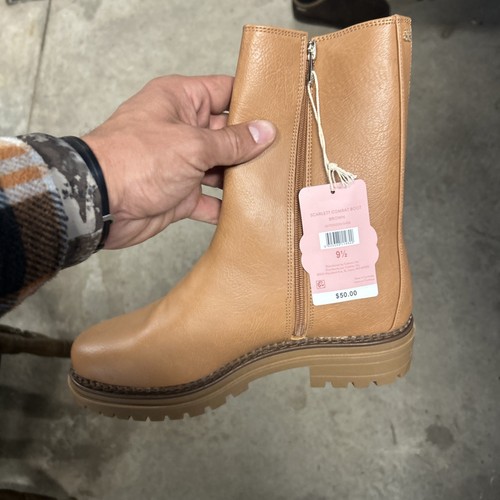 Sam & Libby Damen Scarlet halbhohe Kampfstiefel Größe 9 1/2 neu! - Bild 5 von 7