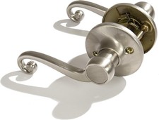 New Satin Nickel Passage/hall/closet Door Handle Lever Scroll Lockset,knob