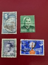 World Stamps. 4 x different CEYLON Stamps (CEYLON1)