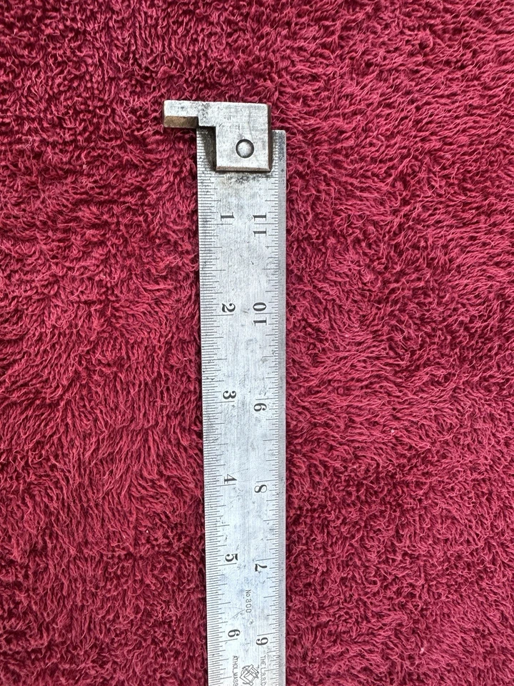 VINTAGE THE L.S. STARRETT 12 INCH SCALE MACHINIST RULER NO. 300 WITH STOP LEG - Image 4 of 4
