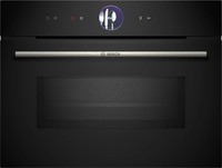 Bosch CMG7761B1 Serie 8 Einbau-Kompaktbackofen Mit Mikrowellenfunktion, 900W, 45