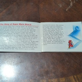 Incomplete Super Mario Bros. 2 NES Original Instruction Manual English