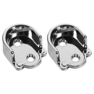  2 Pcs Duschstangenhalterung Flanschstangenhalterung Für Schrankstange