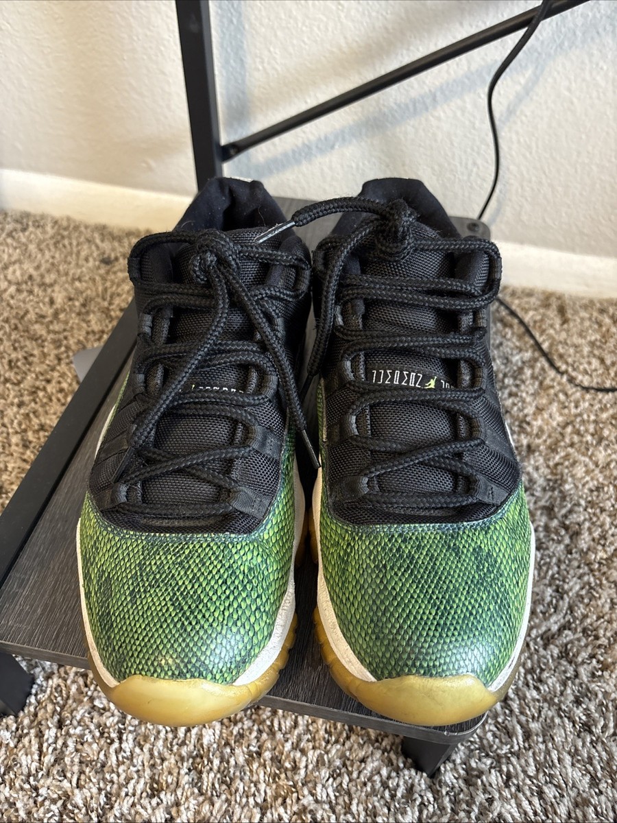 Nike Air Jordan 11 Retro Low Nightshade Green Snakeskin Size 10.5