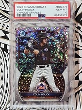 COLIN HOUCK 1st 2023 Bowman Chrome Draft SPARKLES REFRACTOR RC PSA 10 GEM BB979
