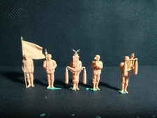 3D Printing 1/72 World War II  Germany  Military band 5 Person Model Unpainted