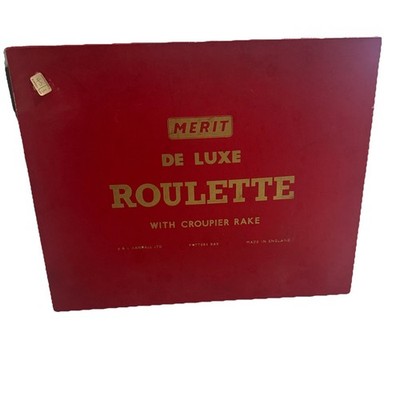 Vintage Merit de Luxe Roulette Spiel komplett von J & L Randall Ltd