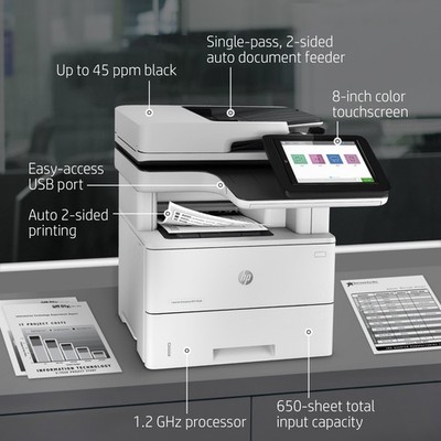 1PV64A HP LaserJet Enterprise MFP M528dn All-In-One Printer  Print Copy Scan Fax