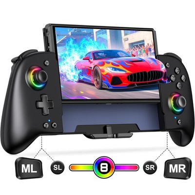 JC200 Wireless Nintendo Switch / OLED One Piece Controller  9 Color RGB Turbo