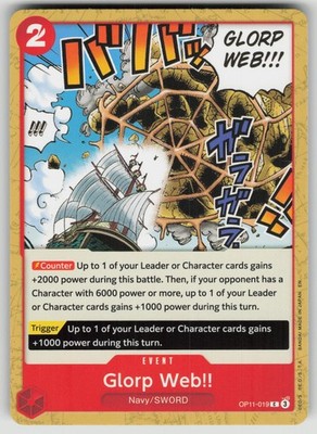 GLORP WEB!! OP11-019 - ONE PIECE A FIST OF DIVINE SPEED - NM