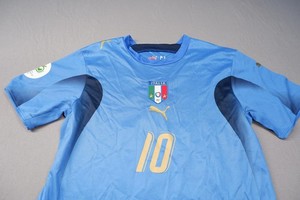 Italy National Football Team 2006 World Cup Puma Jersey #10
