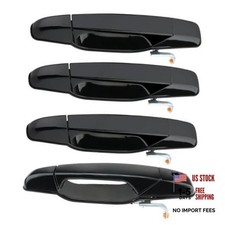 Exterior Door Handle Compatible with Cadillac for Escalade, for Chevy for Black
