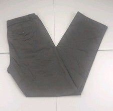 Lands End Womens Size 4 Dress Pants Cotton Blend Pant Gray 30" Inseam NWOT