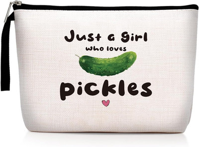 Funny Makeup Bag, Pickle Gift, Pickle Gifts for Pickle Lovers, Food Cucumber Lov