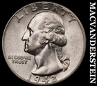 1942-D Silver Washington Quarter-Scarce Better Date No Reserve #i3078