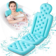 Luxury Bath Cushion, Full Body Bathtub Pillow with 160 Suction Cups, Bath Mat