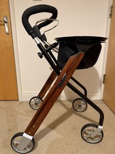 Lets Go Indoor Rollator With Bag and Tray Compact Lightweight Trolley - PR30285