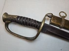 Confederate Foot Officers Sword Saber w/Scabbard - Civil War