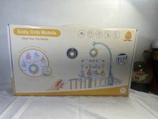 Baby Crib Mobile Music Box Rotating Musical Mobile w/ Remote Projection Pink