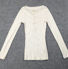 Abercrombie Kids Shirt Girls Medium Henley Vintage Y2K Long Sleeve Elaina Bella