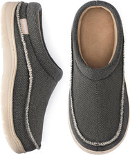 Men'S Slip on Moccasin Slippers, Indoor/Outdoor Warm Fuzzy Comfy House Shoes, Fl