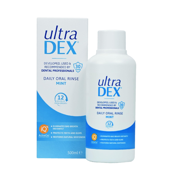 Ultradex Daily Oral Rinse - 500ml - Eliminates Bad Breath Immediately