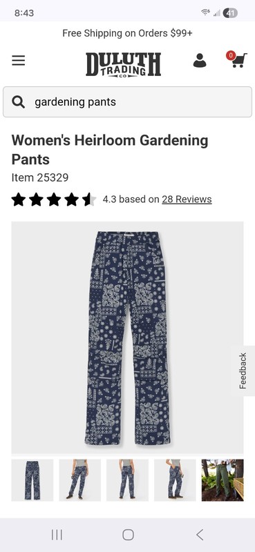 Duluth Trading Womens Heirloom Gardening Pants