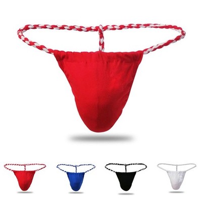 Seil Unterwäsche T-Back Tanga Unterwäsche Beutel Bikini Gittergewebe Herren