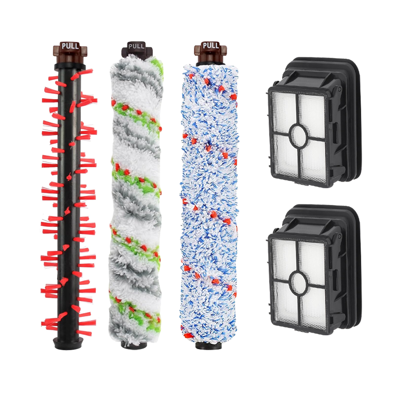 Replacement parts for Bissell CrossWave vacuum cleaners 3 brush rolls, 2 filters