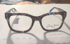 Sean John SJLO 6025 215 Brown Blue Tortoise Eyeglass Frames 51 20 145 114 MSRP