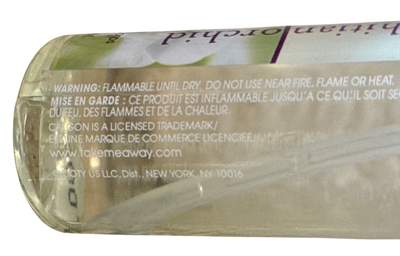 Vintage COTY/Calgon TAHITIAN ORCHID Exotic Floral Body Mist 2 Fl Oz Discontinued