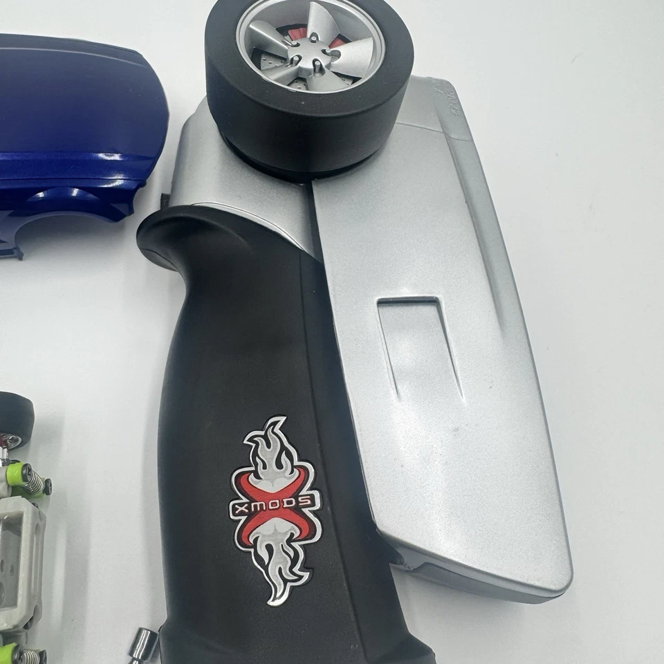 Xmods Street RC Car BLUE 2005 Ford Mustang Broken Body TESTED WORKS Radio Shack - Image 3 of 4