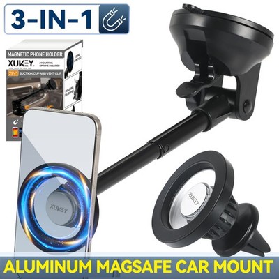 360° Dashboard&Air Vent Magsafe Magnetic For iPhone 17 16 Car Phone Holder Mount