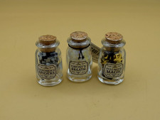 Set Of 3 Mini Filled Potion Bottles - Spooky Decor / Halloween/ Bookshelf