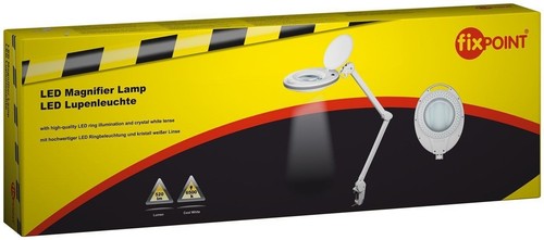 Kaltlicht LED Lupenleuchte 125 mm Linse; WZ Lupenleuchte 125 LED easy line weiß - Afbeelding 9 van 9