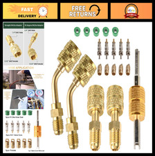 R410A Mini Split Adapter, 5/16" Female to 1/4" Male Flare, HVAC Charging Tool, V