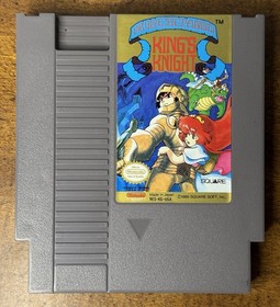King's Knight (Nintendo Entertainment System, 1989) NES Cartridge & Box Tested