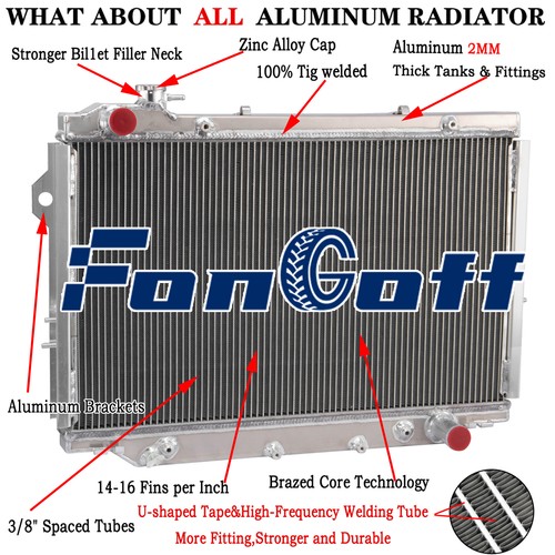 3ROW Radiator For Toyota Landcruiser FZJ80 4.5LTR Petrol 1FZ-FE 1992-1998 ,AT/MT - Picture 1 of 9