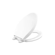 KOHLER Cachet Elongated Closed Front Toilet Seat in White