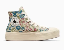 Converse Chuck Taylor Lift Platform Floral Tapestry Women Shoes A11992C Size 6