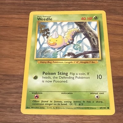 Weedle 069/102 Base Set Unlimited