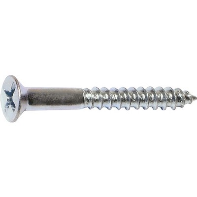 Midwest Fastener 02580 Screw, #10 Thread, 1-1/2 in L, Coarse Thread, Flat Head,